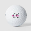 Search for pink golf balls Monogram monogrammed name