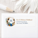 Search for gold feather return address labels Watercolor