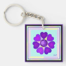 Search for colourful hearts key rings For her