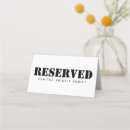 Search for black and white place cards Minimal