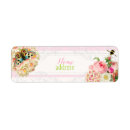 Search for red background return address labels Swirls