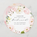 Search for floral bridesmaid cards Elegant