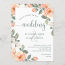 Search for peach floral invitations Roses