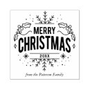 Search for snowflake rubber stamps Typography