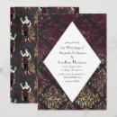 Search for wine and gold wedding invitations Chic