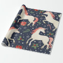 Search for unicorn christmas wrapping paper Pattern