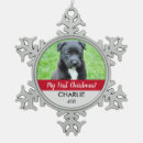 Search for puppys 1st christmas tree decorations Red