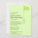 Search for golfer birthday invitations Green