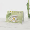 Search for tea cup birthday cards Vintage