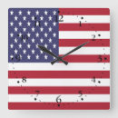 Search for american flag patriotic clocks United states flag