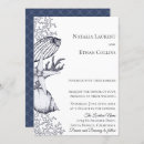 Search for navy blue and coral wedding invitations Vintage