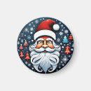Search for christmas card magnets Santa