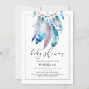 Search for dreamcatcher baby shower invitations Tribal