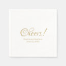 Search for gold and white wedding napkins Script