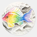 Search for colorful fish stickers Watercolor