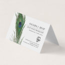 Search for peacock business cards Simple