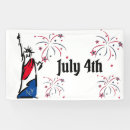 Search for independence day banners Statue of liberty