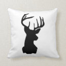 Search for deer head cushions Black and white