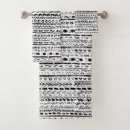Search for black and white aztec bath towels Abstract
