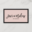 Search for pink and gold nail business cards Makeup artist