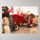 Search for red tractor posters Rustic