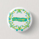 Search for flower design badges Blue