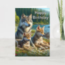 Search for watercolor wolf postcards Nature