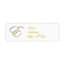 Search for gold letters return address labels Couple