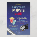Search for popcorn birthday invitations Backyard movie night