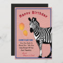 Search for zebra birthday cards Animals