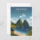 Search for pitons postcards Caribbean