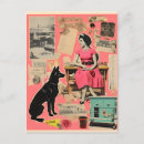 Search for retro lady postcards Collage