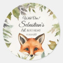 Search for wild fox stickers Watercolor