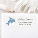 Search for dolphins return address labels Cute