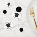 Search for graduation confetti Black and white