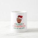 Search for donald trump christmas mugs Make america great again