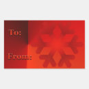 Search for snowflake tag stickers Red