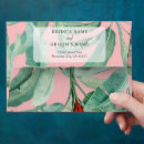 Search for tropical wedding envelopes Botanical
