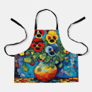 Search for flower vase aprons Blue