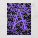 Search for ornate initial postcards Purple
