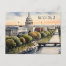 Search for washington cityscape postcards Watercolor