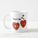 Search for cartoon and a heart mugs Hearts