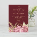 Search for dusty rose and burgundy wedding invitations Elegant