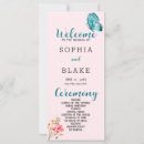 Search for pretty wedding programs Pink