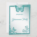 Search for turquoise quinceanera invitations Butterfly