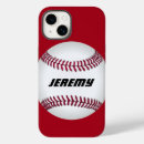 Search for baseball fan iphone cases Red