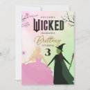 Search for wicked invitations Pink and green