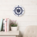 Search for ships wheel clocks Blue