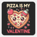 Search for pizza shaped stickers Heart