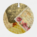 Search for sheet music christmas tree decorations Vintage